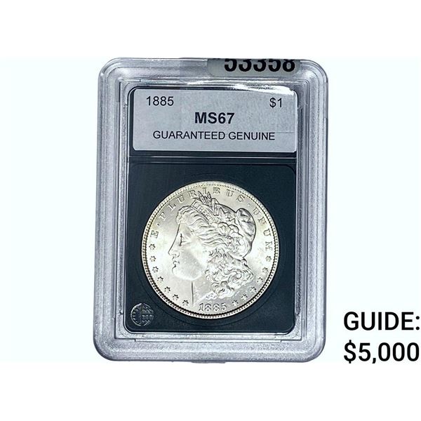 1885 Morgan Silver Dollar GG MS67