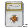 Image 1 : 1864 Indian Head Cent PGA MS63 RB