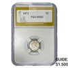 Image 1 : 1871 Seated Liberty Half Dime PGA MS65