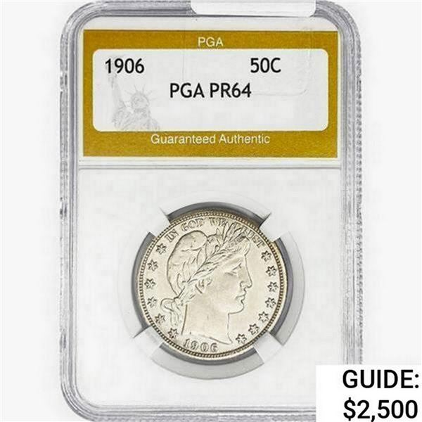 1906 Barber Half Dollar PGA PR64