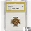 Image 1 : 1914-D Wheat Cent PGA XF45