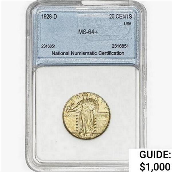1928-D Standing Liberty Quarter NNC MS64+