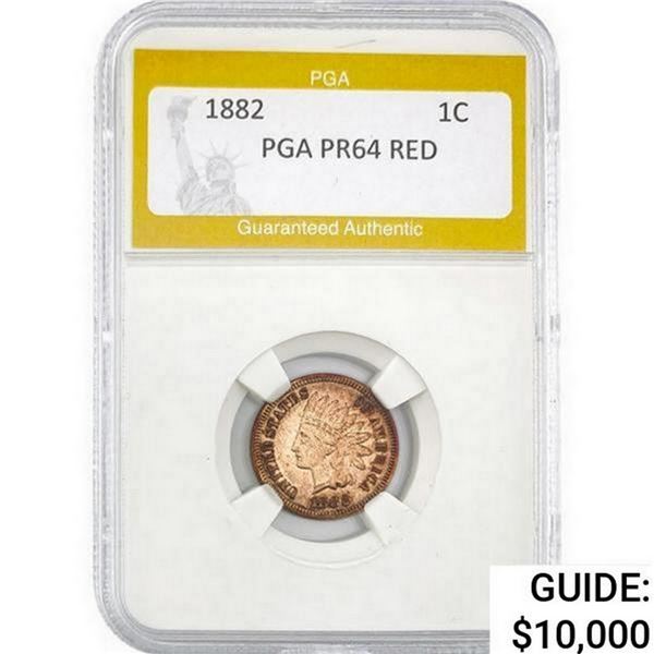 1882 Indian Head Cent PGA PR64 Red