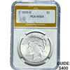 Image 1 : 1926-D Silver Peace Dollar PGA MS64