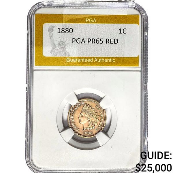 1880 Indian Head Cent PGA PR65 RED