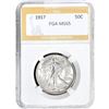 Image 1 : 1917 Walking Liberty Half Dollar PGA MS65