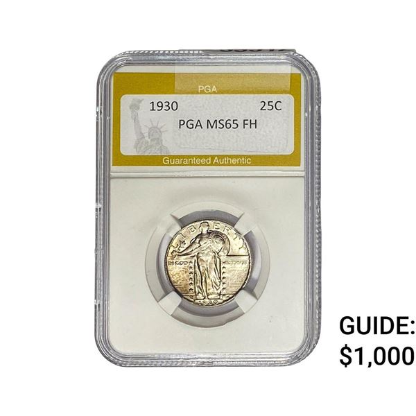 1930 Standing Liberty Quarter PGA MS65 FH