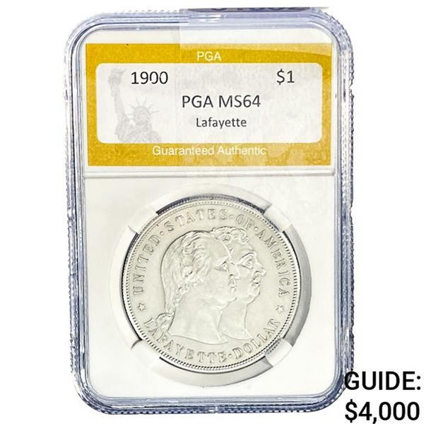 1900 Lafayette Silver Dollar PGA MS64