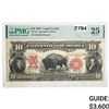 Image 1 : 1901 $10 Lg. Size Legal Tender PMG VF 25
