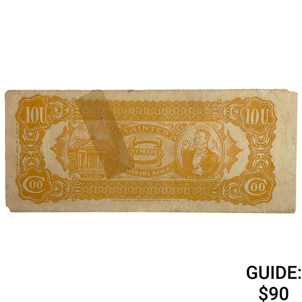 1905  Teddy Roosevelt Political Satire IOU  3