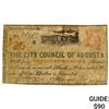 Image 1 : 1862 25C City Council Of Augusta Note 4