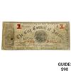 Image 1 : 1861 $1 City Council of Augusta Confederate Note 4