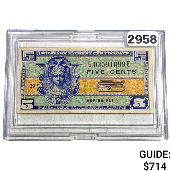 5C Military Payment Certificate Series 521