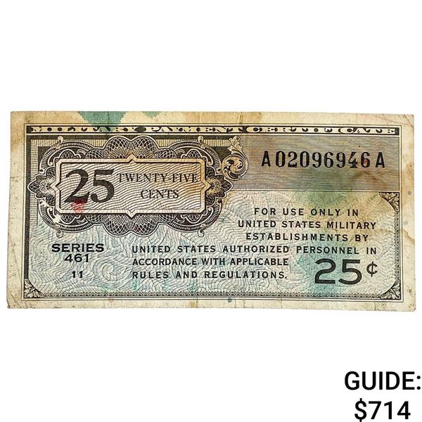25C Military Payment Certificate Series 461