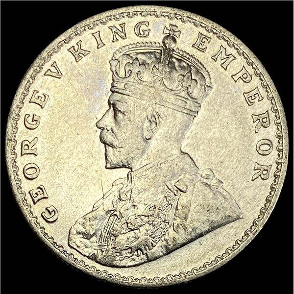1918 India-British Silver Rupee UNCIRCULATED