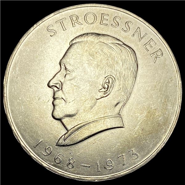 1973 Paraguay Silver 300 Guaranies UNCIRCULATED