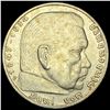 Image 1 : 1936-F Germany Silver 5 Reichsmark CLOSELY UNCIRCULATED