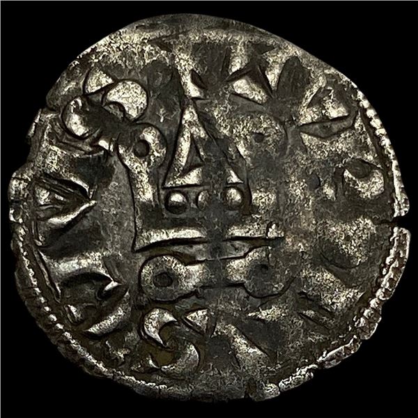 1297-1301AD Crusades Frankish Greece Silver Denier NEARLY UNCIRCULATED