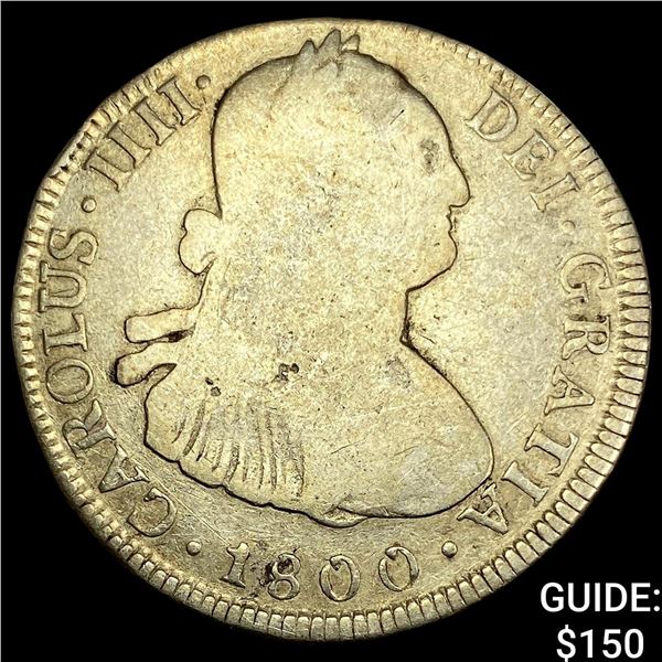 1800PTS PP Bolivia Silver 4 Reales-Carlos IIII LIGHTLY CIRCULATED