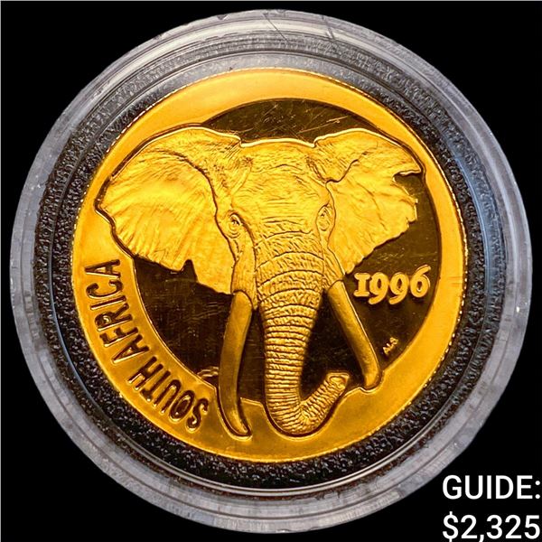 1996 South Africa 1/4oz Gold Natura CHOICE PROOF