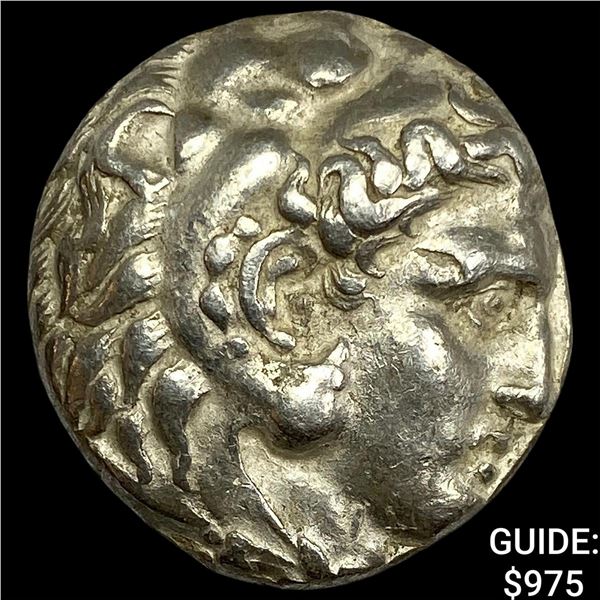 Macedon Alex. III, 336-323 BC Silver Tetradrachm CLOSELY UNCIRCULATED