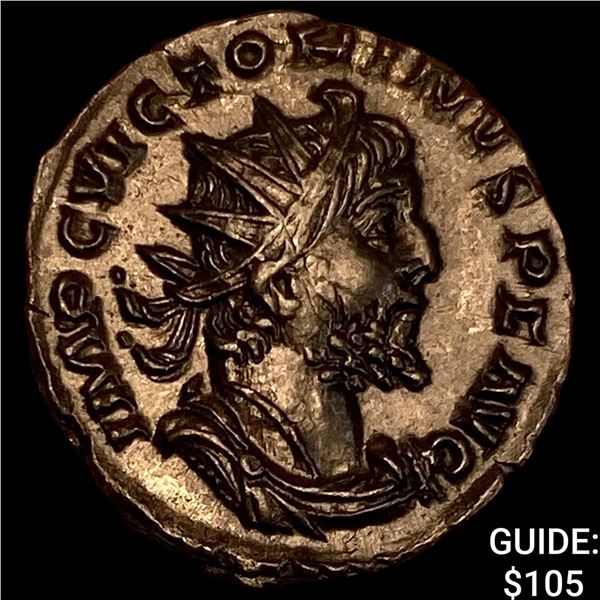 Romano-Gallic Victorinus, 269-271 BI Dbl Denarius CHOICE AU