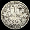 Image 2 : 1875-A Germany Silver 1 Reichsmark NEARLY UNCIRCULATED