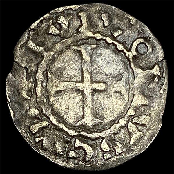 1150-1200 Crusades France Silver Denier NEARLY UNCIRCULATED