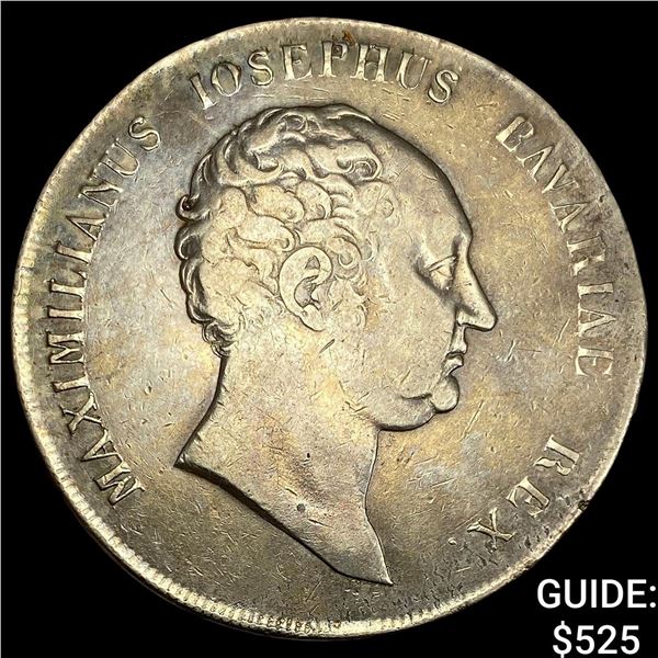 1809 German-Bavaria Silver Thaler NEARLY UNCIRCULATED