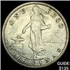 Image 1 : 1907-S Philippines Silver Peso NEARLY UNCIRCULATED