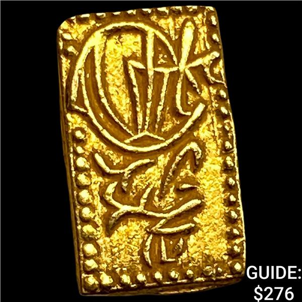 1832-1858 Japan Gold 2 Shu CLOSELY UNCIRCULATED