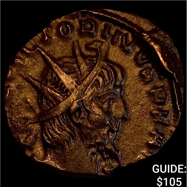 Romano-Gallic Victorinus, 269-271 BI Dbl Denarius CHOICE AU