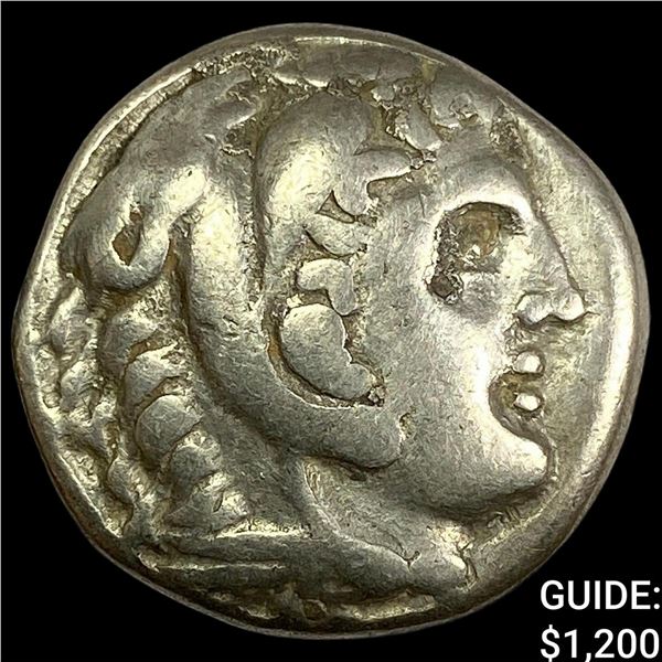 Macedon Alexander III 336-323 BC Silver Tetradrachm NEARLY UNCIRCULATED