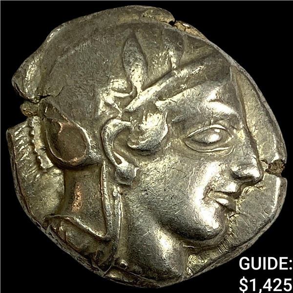 Athens 440-404 BC Silver Owl Tetradrachm CLOSELY UNCIRCULATED