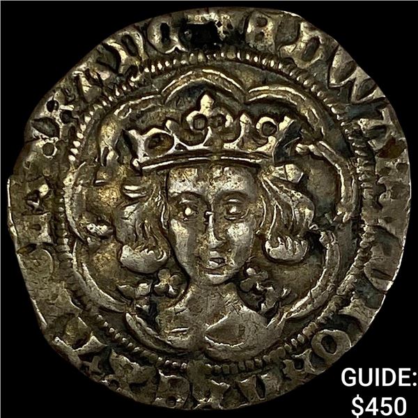 1461-1483 England Edward IV Silver Groat NEARLY UNCIRCULATED