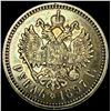 Image 2 : 1897 Russia Nicholas II Silver Rouble CLOSELY UNCIRCULATED