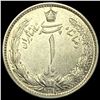 Image 2 : 1312 H Iran Reza Pahlavi Silver 1 Rial UNCIRCULATED