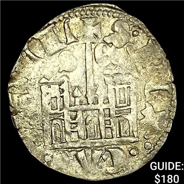 1369-1379 Spain Henry II Silver Billon Cornado CLOSELY UNCIRCULATED