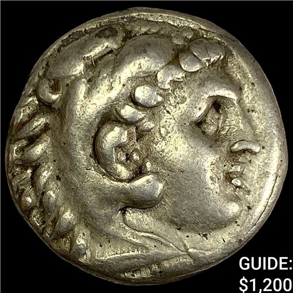 Macedon Alexander III 336-323 BC Silver Tetradrachm NEARLY UNCIRCULATED