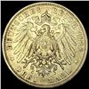 Image 2 : 1911 Germany Bavaria Silver 3 Riechsmark CLOSELY UNCIRCULATED