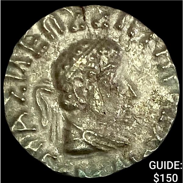 Bactria Hermaeus 70-50 BC Silver Drachm CHOICE AU