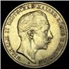 Image 1 : 1910-A Prussia Silver 3 Reichsmark CLOSELY UNCIRCULATED