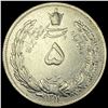 Image 2 : 1932 Iran Reza Shah Silver 5 Rials CLOSELY UNCIRCULATED