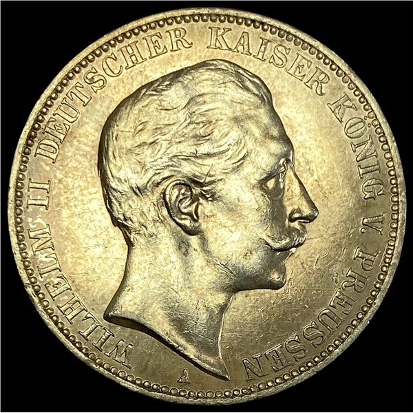 1911-A Germany Silver 3 Reichsmark CLOSELY UNCIRCULATED