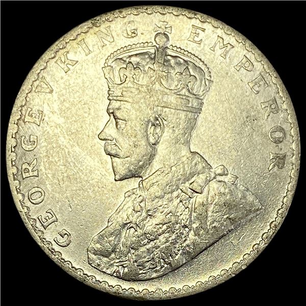 1918 India Geo V Silver 1 Rupee UNCIRCULATED