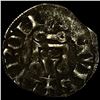 Image 2 : 1297-1301 Frankish Greece Crusader Silver Denier NEARLY UNCIRCULATED