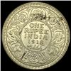 Image 2 : 1918 India Geo V Silver 1 Rupee UNCIRCULATED