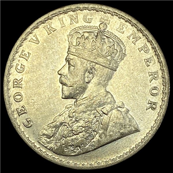 1916 India Geo V Silver 1 Rupee UNCIRCULATED