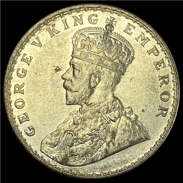 1919 India Geo V Silver 1 Rupee UNCIRCULATED