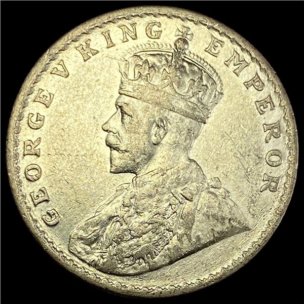1919 India Geo V Silver 1 Rupee UNCIRCULATED